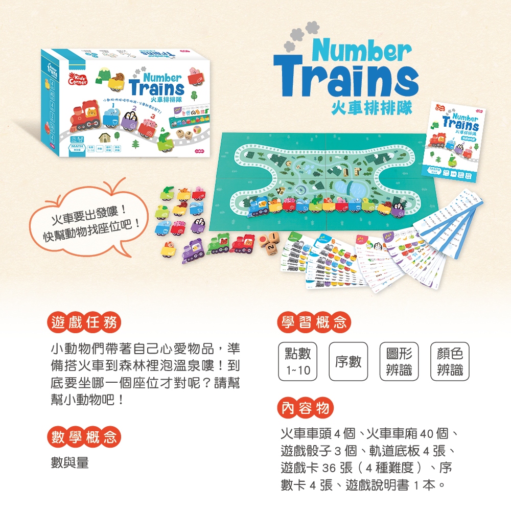 【數學遊戲寶盒】火車排排隊